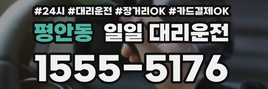 평안동 일일 대리운전