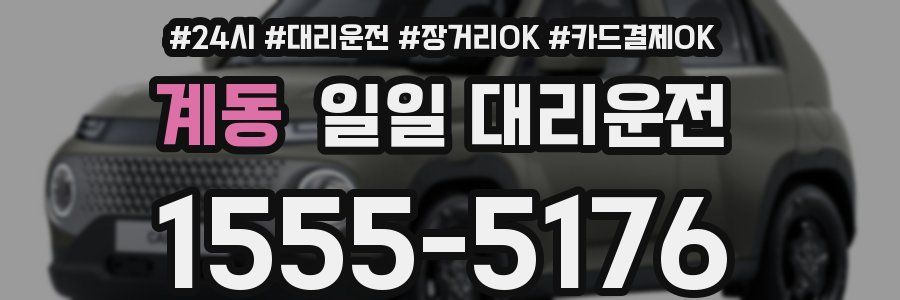 계동 일일 대리운전