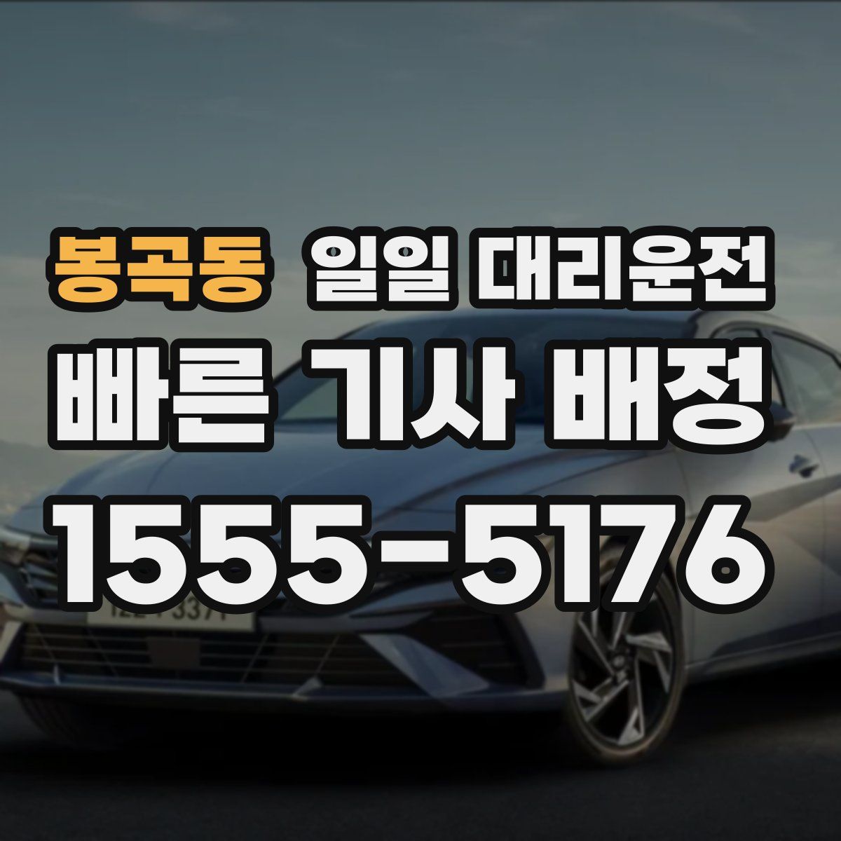 봉곡동 일일 대리운전
