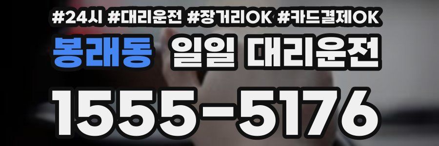 봉래동 일일 대리운전
