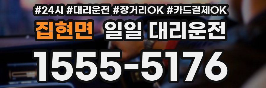 집현면 일일 대리운전