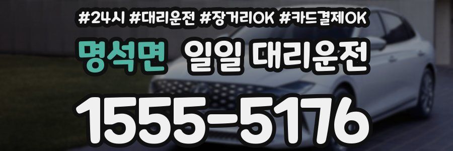 명석면 일일 대리운전