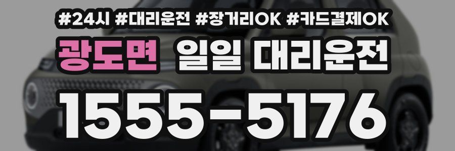 광도면 일일 대리운전