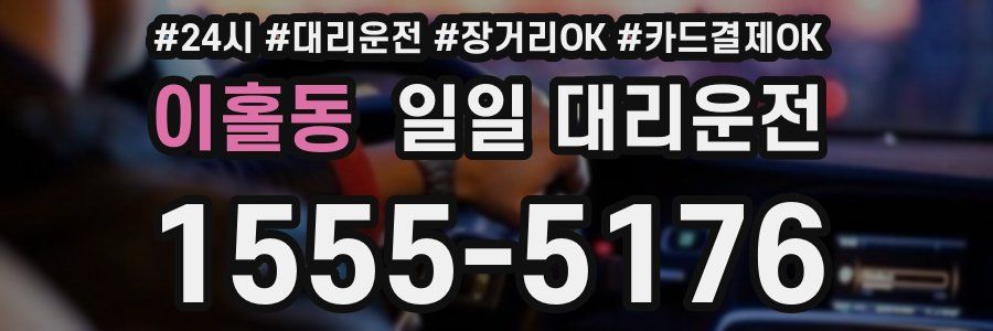 이홀동 일일 대리운전
