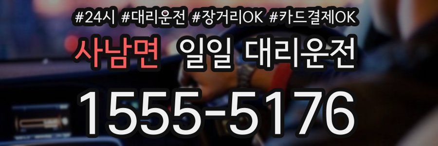 사남면 일일 대리운전