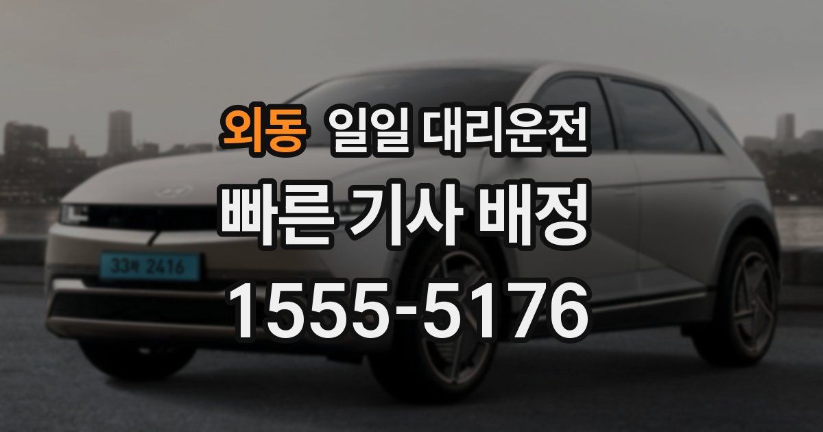 외동 일일 대리운전