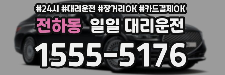 전하동 일일 대리운전