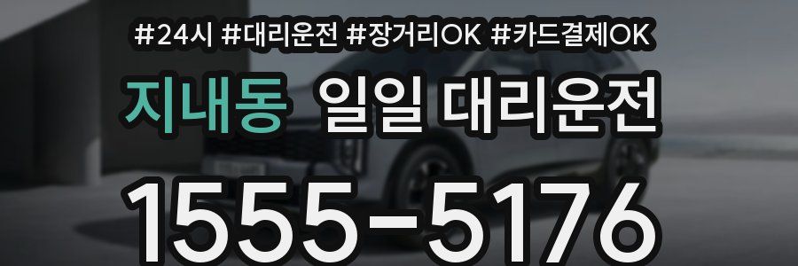 지내동 일일 대리운전