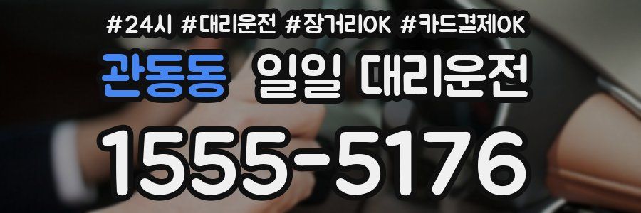 관동동 일일 대리운전
