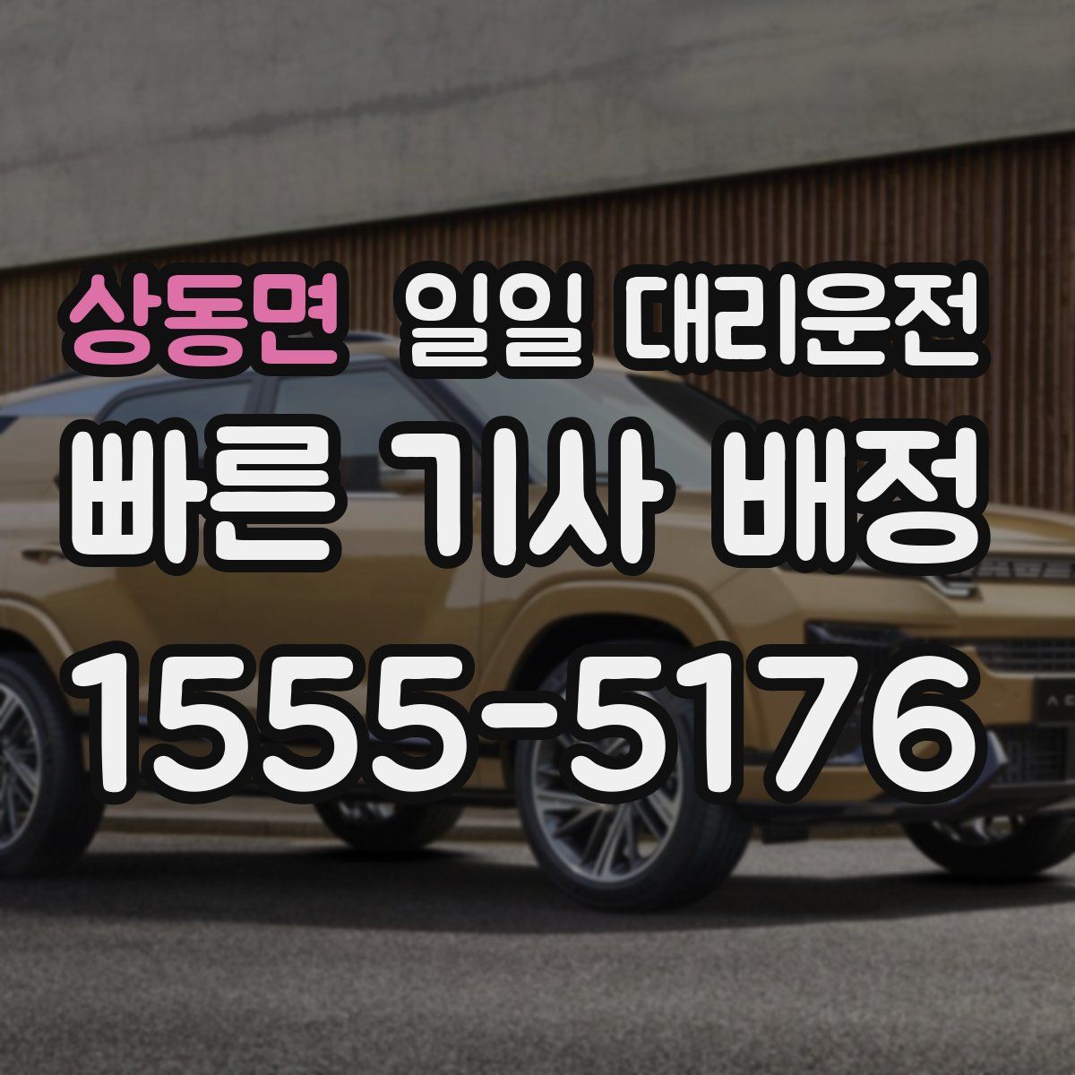 상동면 일일 대리운전