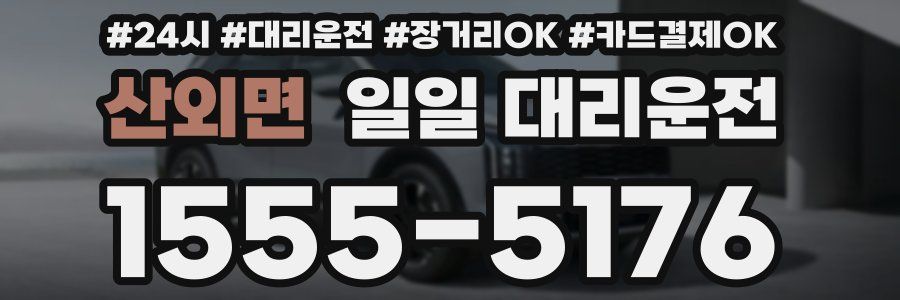 산외면 일일 대리운전