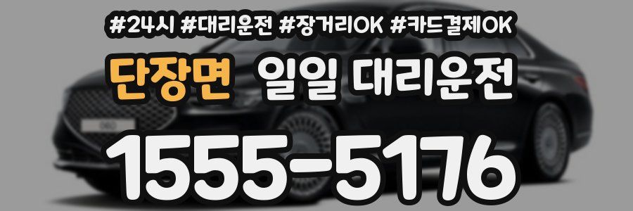 단장면 일일 대리운전