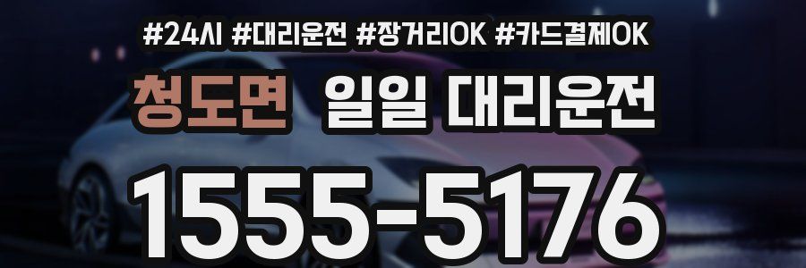 청도면 일일 대리운전
