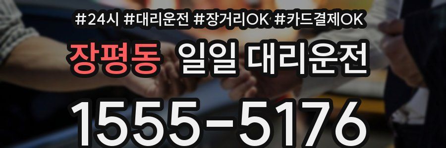장평동 일일 대리운전
