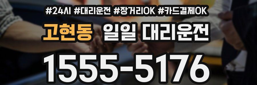 고현동 일일 대리운전