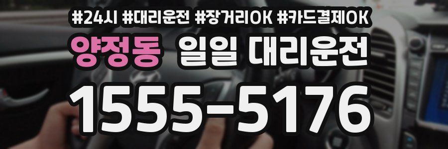 양정동 일일 대리운전