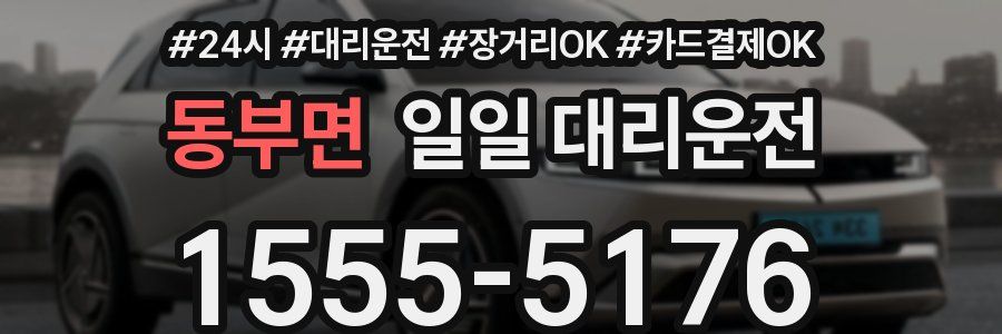 동부면 일일 대리운전