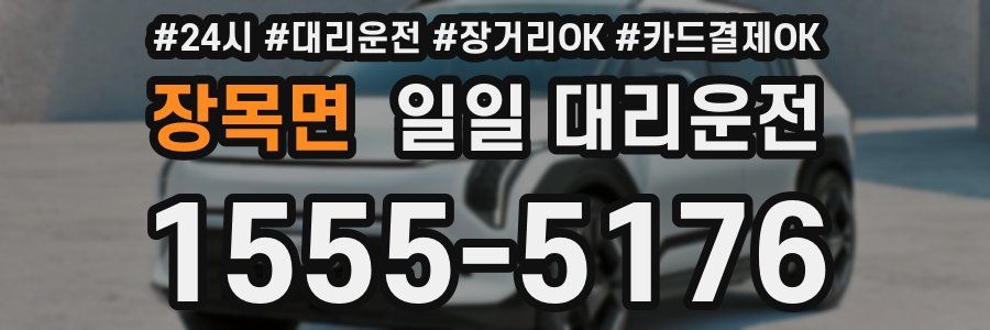 장목면 일일 대리운전