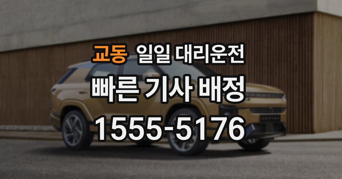 교동 일일 대리운전