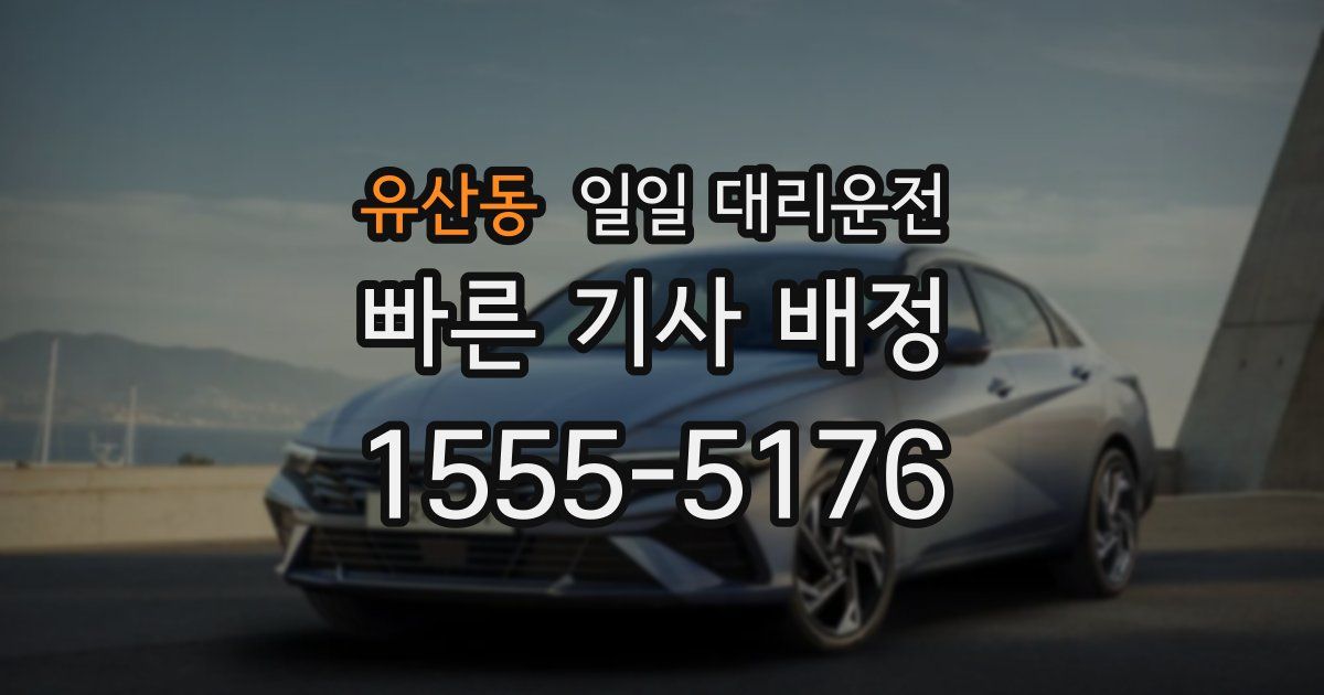 유산동 일일 대리운전