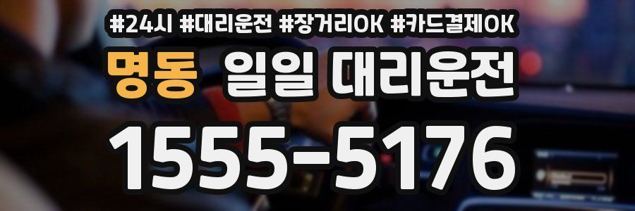 명동 일일 대리운전