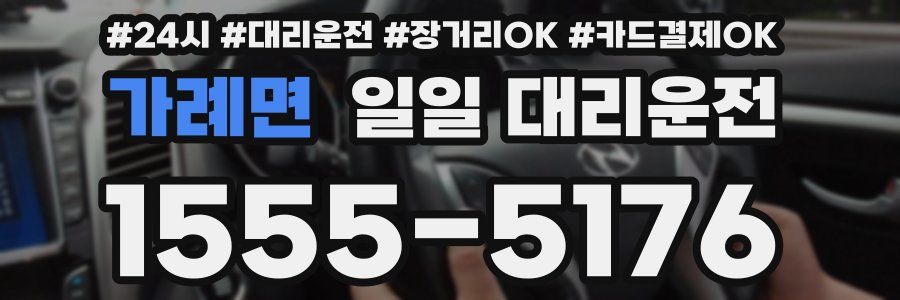 가례면 일일 대리운전
