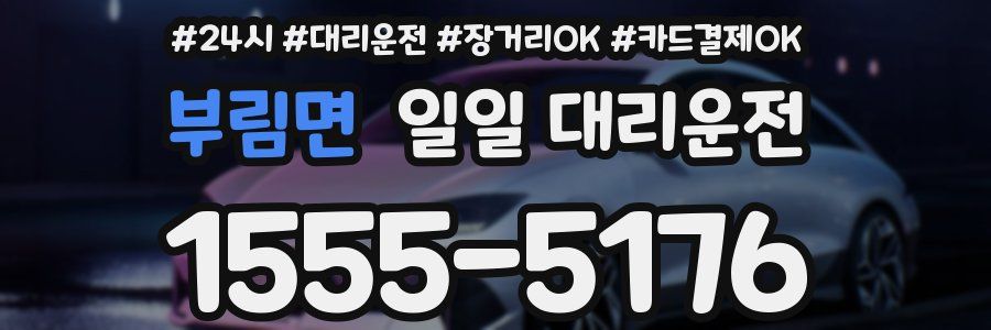 부림면 일일 대리운전