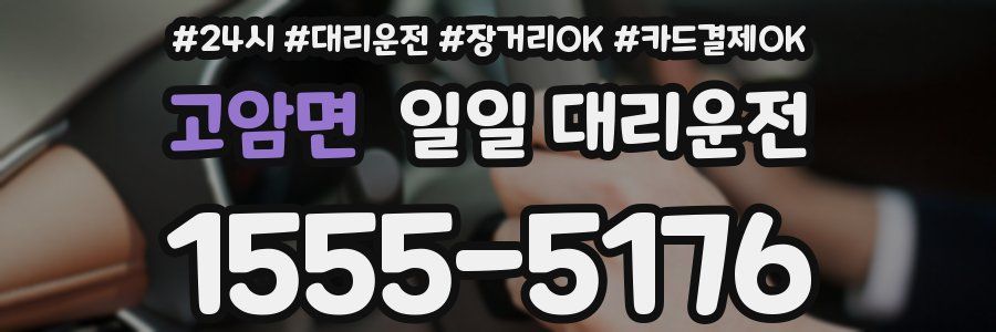 고암면 일일 대리운전