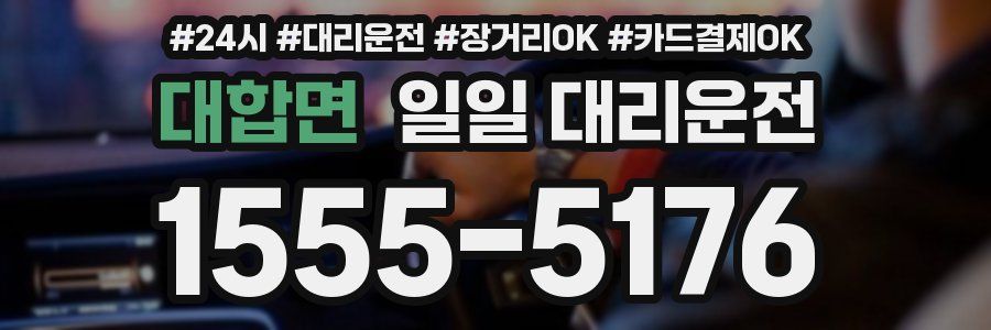 대합면 일일 대리운전