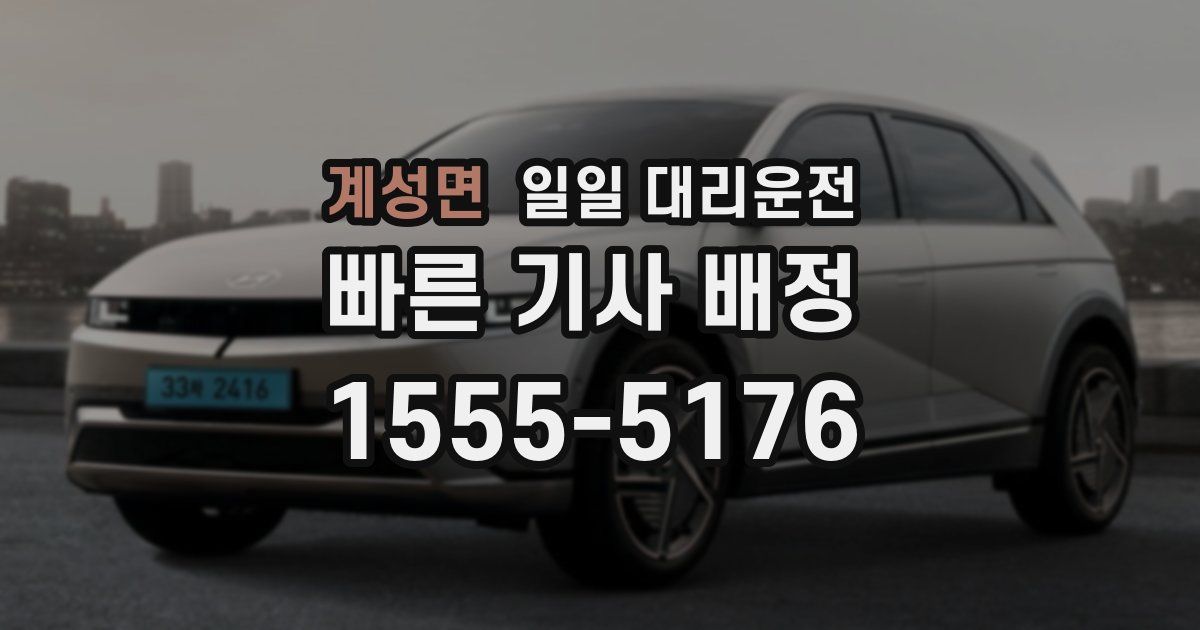 계성면 일일 대리운전