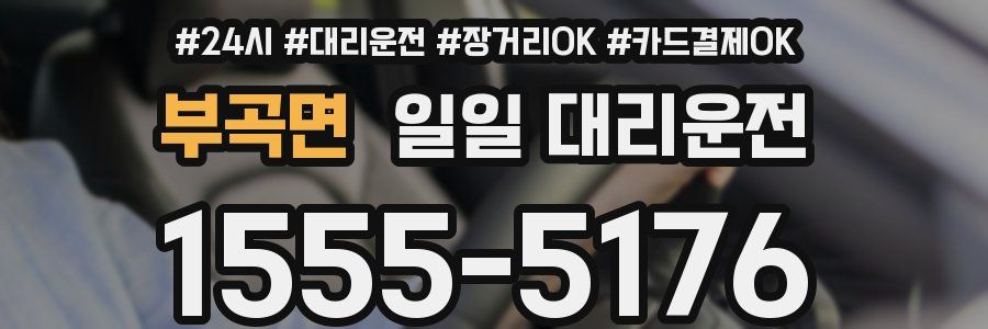 부곡면 일일 대리운전