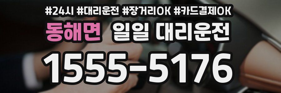 동해면 일일 대리운전