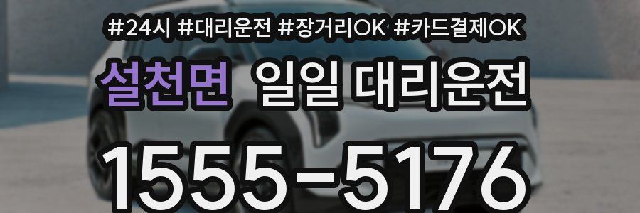 설천면 일일 대리운전