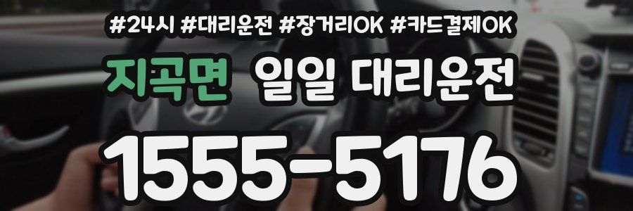 지곡면 일일 대리운전