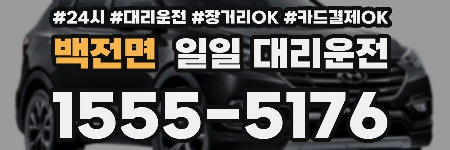 백전면 일일 대리운전