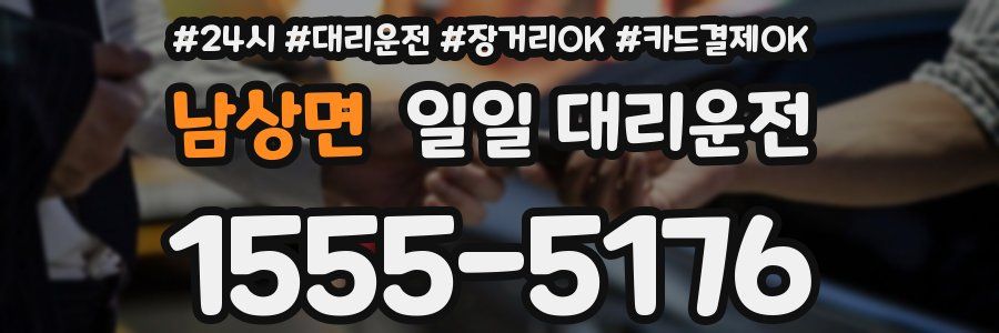 남상면 일일 대리운전