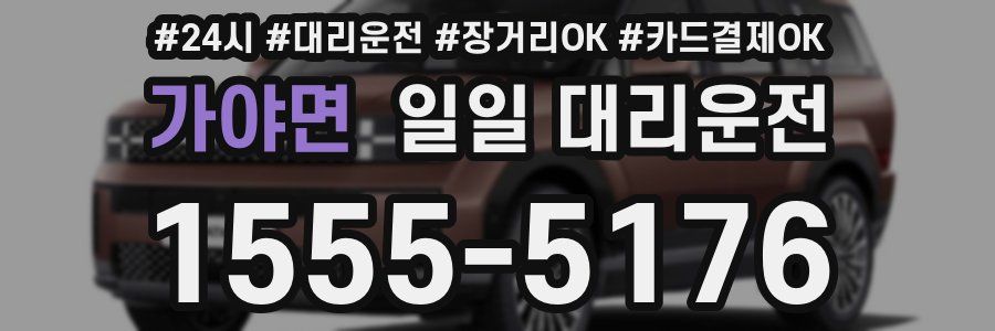 가야면 일일 대리운전