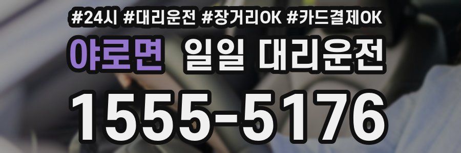 야로면 일일 대리운전