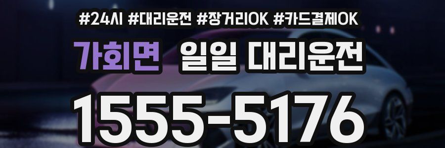 가회면 일일 대리운전