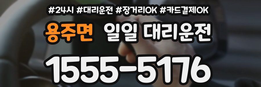 용주면 일일 대리운전