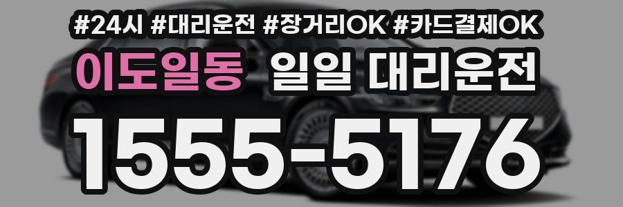 이도일동 일일 대리운전