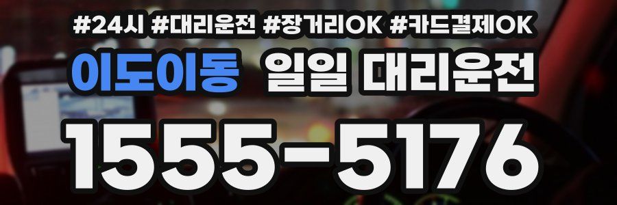이도이동 일일 대리운전