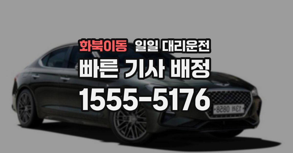 화북이동 일일 대리운전