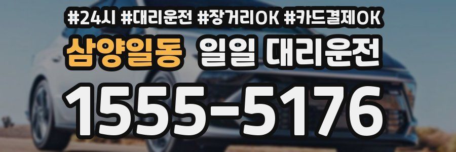 삼양일동 일일 대리운전