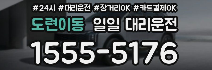 도련이동 일일 대리운전