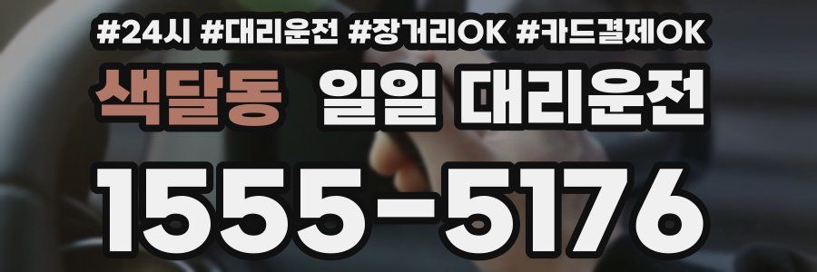 색달동 일일 대리운전