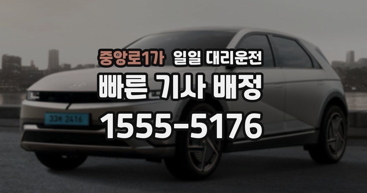 중앙로1가 일일 대리운전