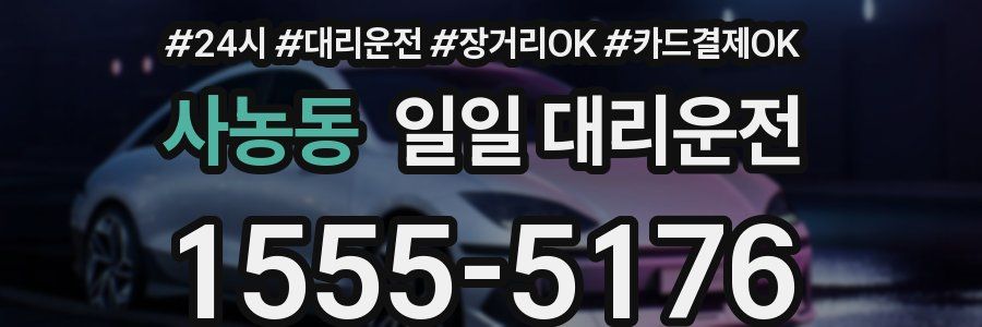 사농동 일일 대리운전