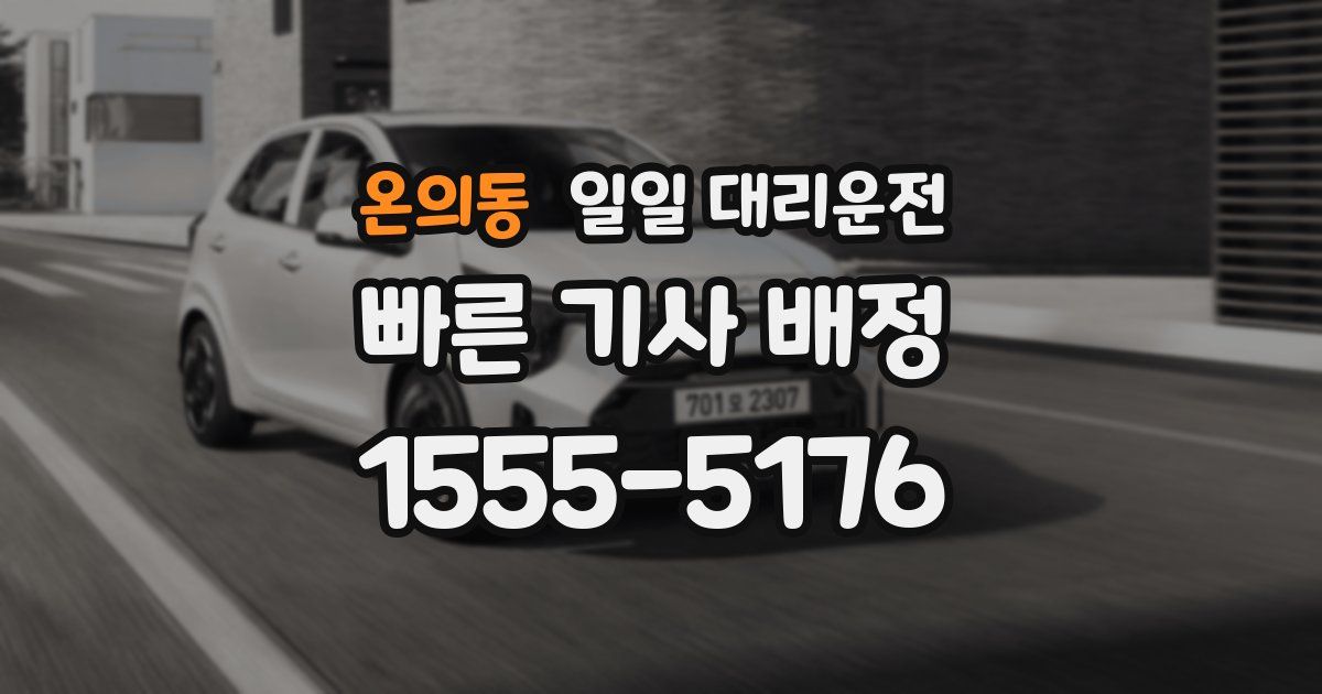 온의동 일일 대리운전