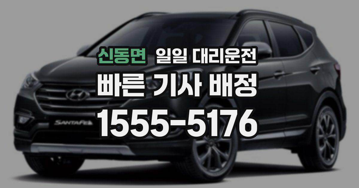 신동면 일일 대리운전